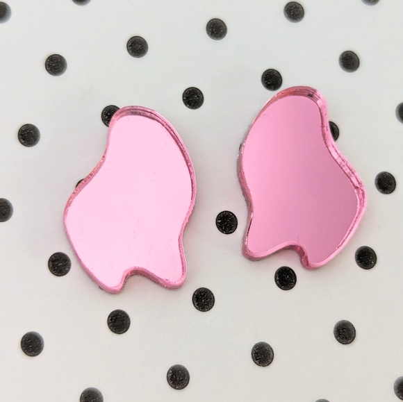 Mirror Drip Studs | Hypoallergenic - Picture 7 of 16